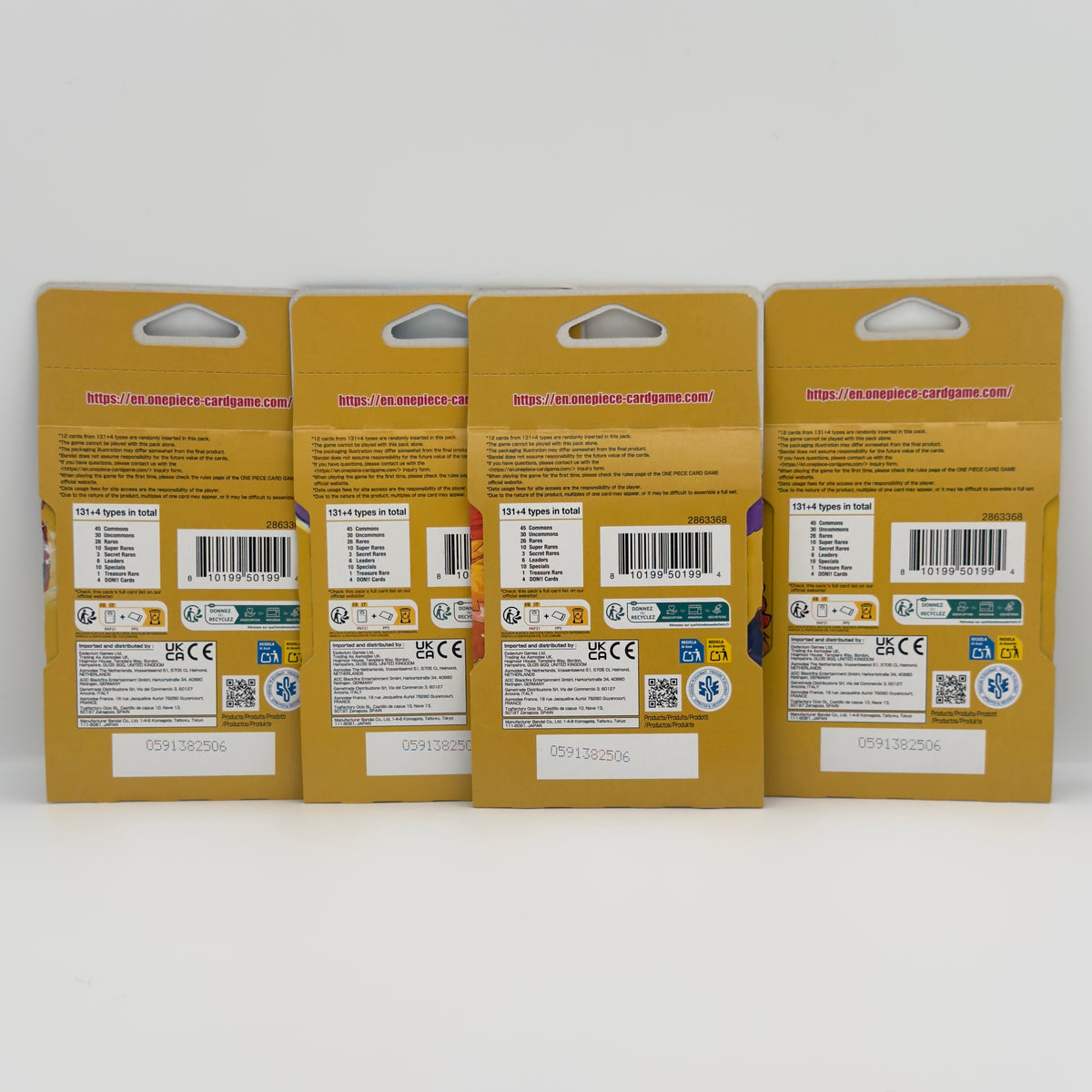 One Piece TCG: World’s Strongest Warriors OP-17 English Packs (4 Booster Packs)