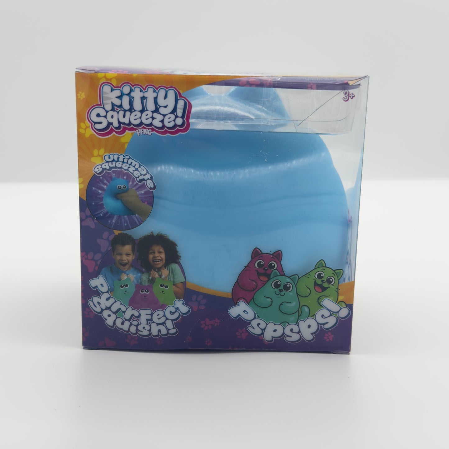 Kitty Squeeeze Blue Jumbo Sized Cat Squishy Toy