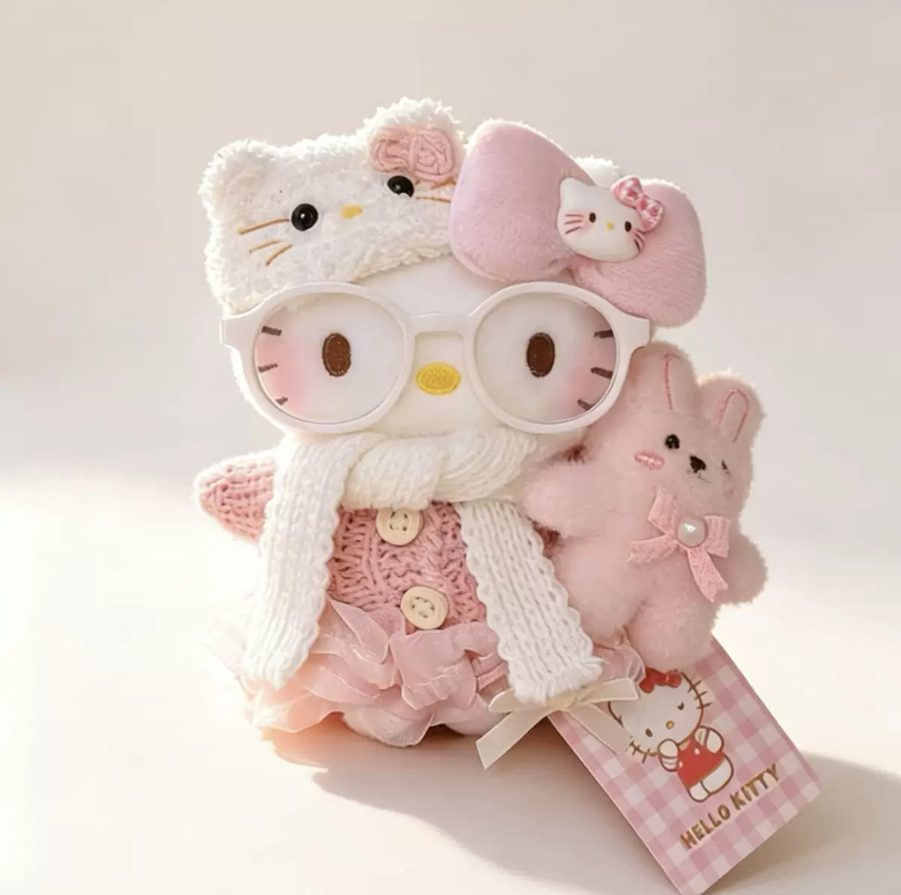Hello Kitty Cute Cozy Winter Keychain Plushie