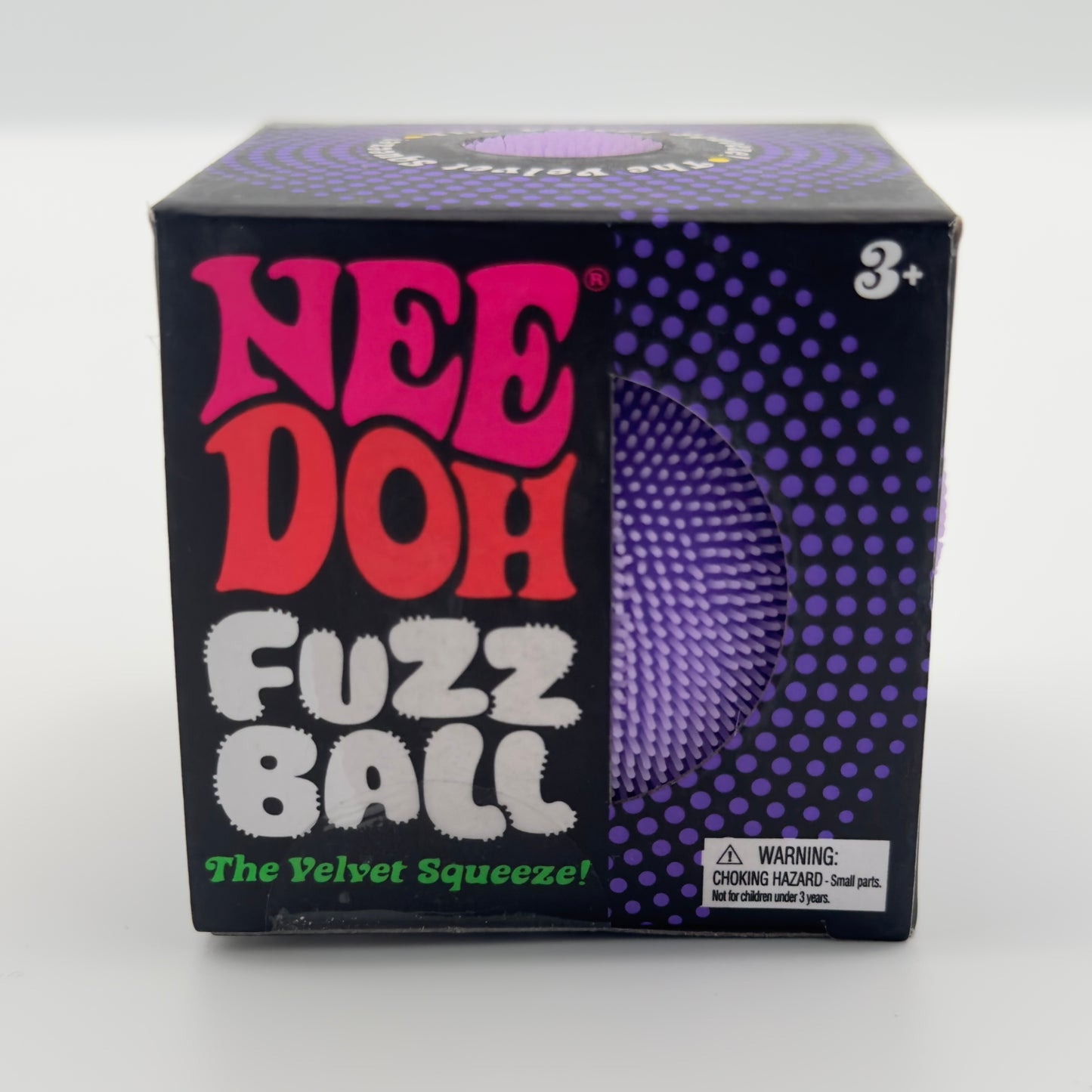Needoh Fuzz Ball “The Velvet Squeeze!” Purple Version
