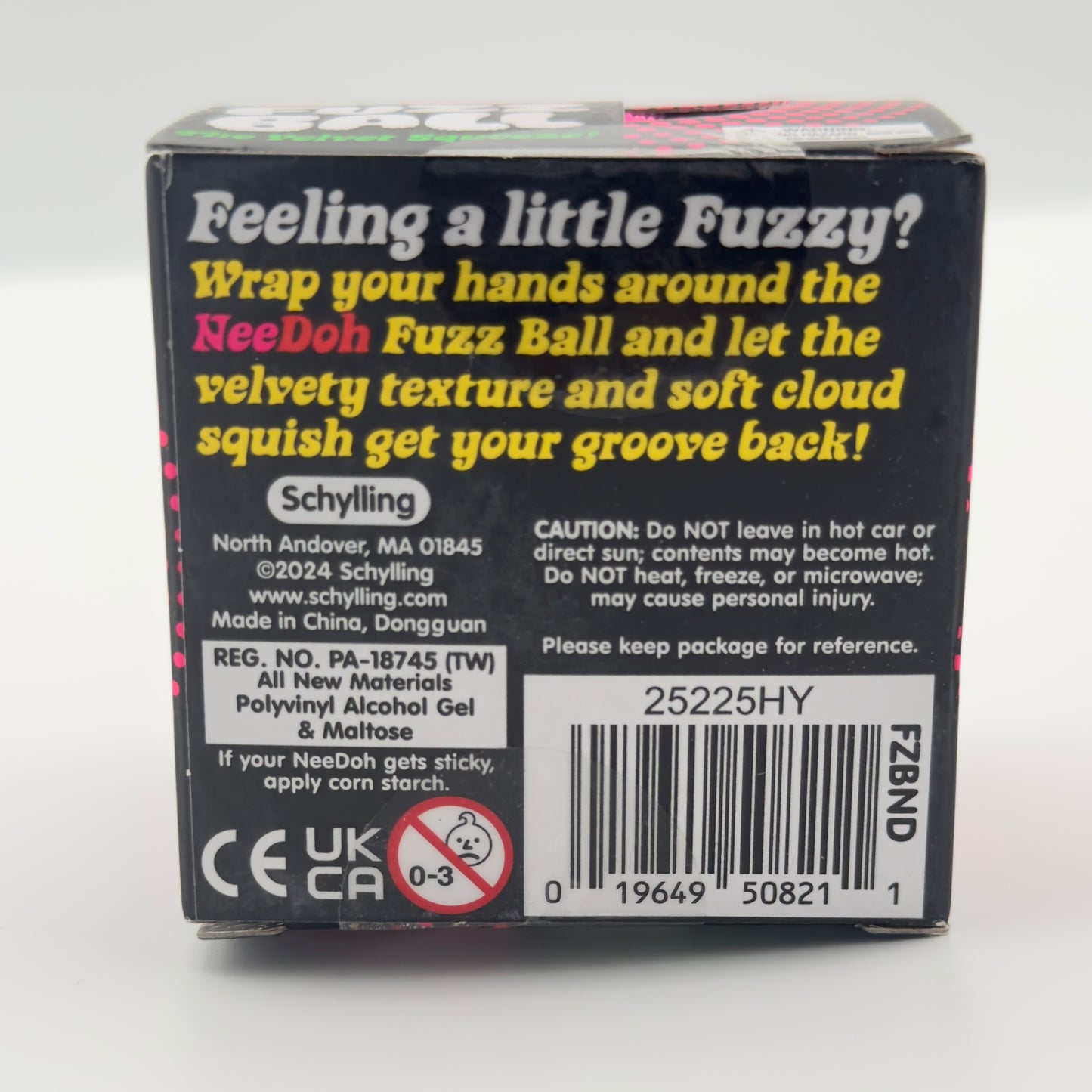 Needoh Fuzz Ball “The Velvet Squeeze!” Pink Version