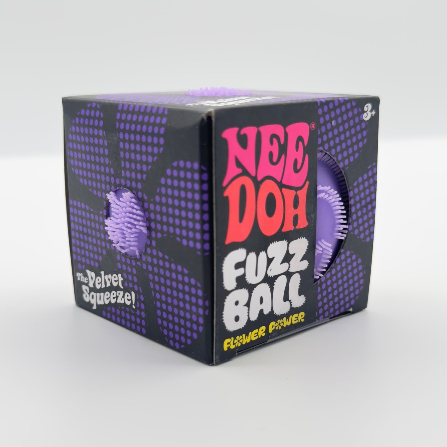 Needoh Fuzz Ball Flower Power Purple Version