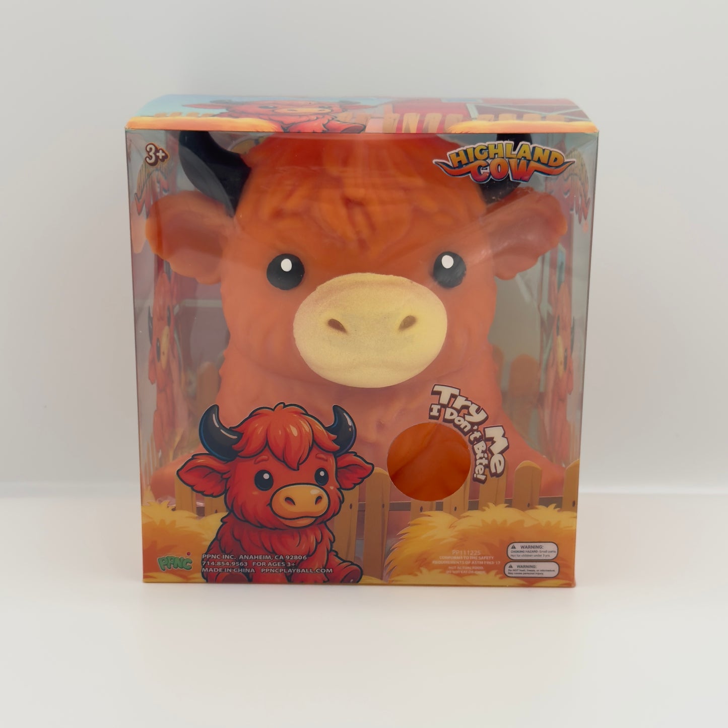 Highland Cow Jumbo Sized Cute Cow Squishy Toy