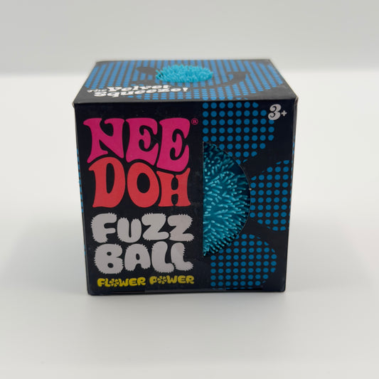 Needoh Fuzz Ball Flower Power Blue Version