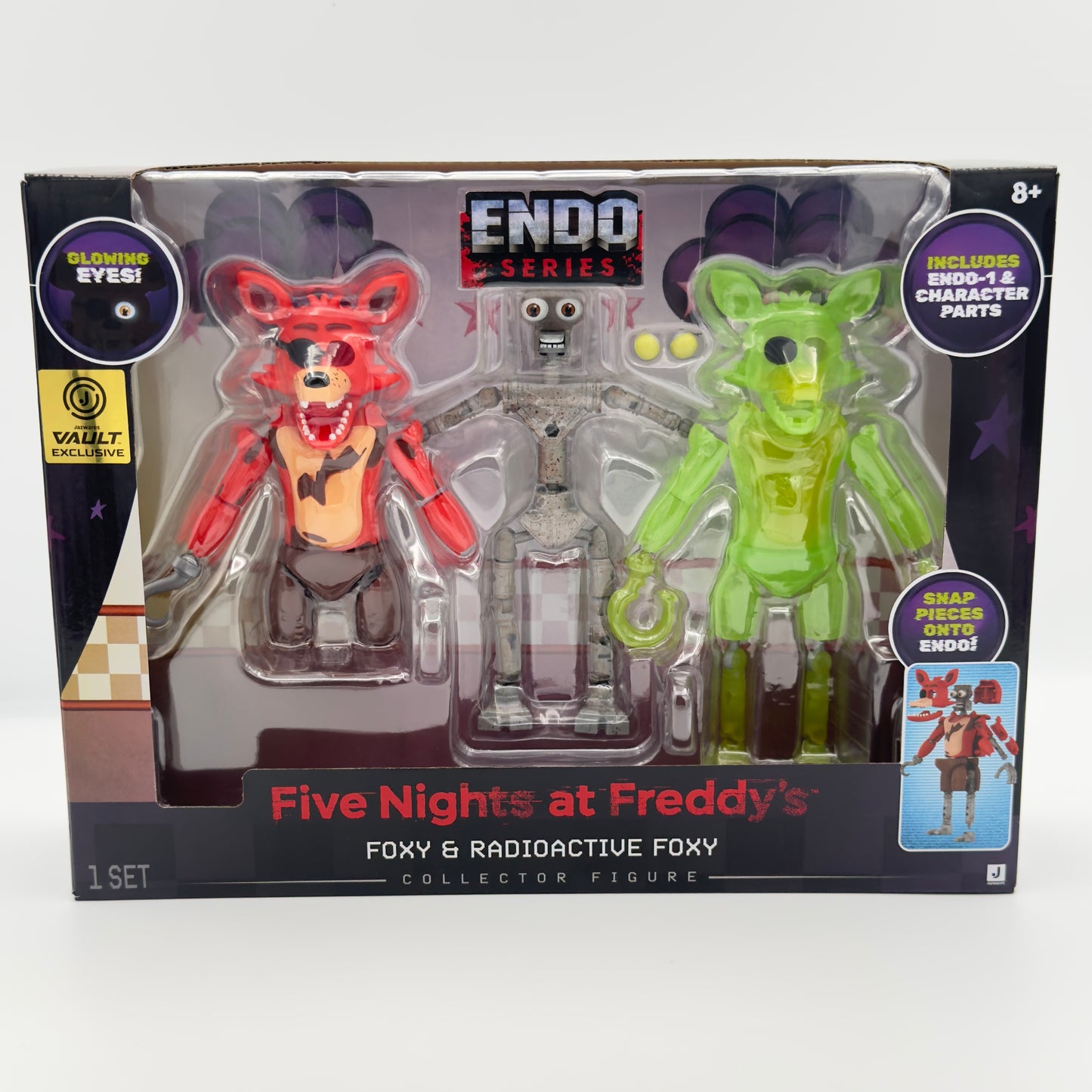 Five Nights at Freddy's Foxy and Radioactive Foxy Endo Series Collector Figure