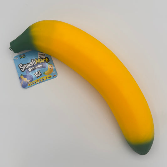SmushMart Banana Long Jumbo Sized Fidget Squishy