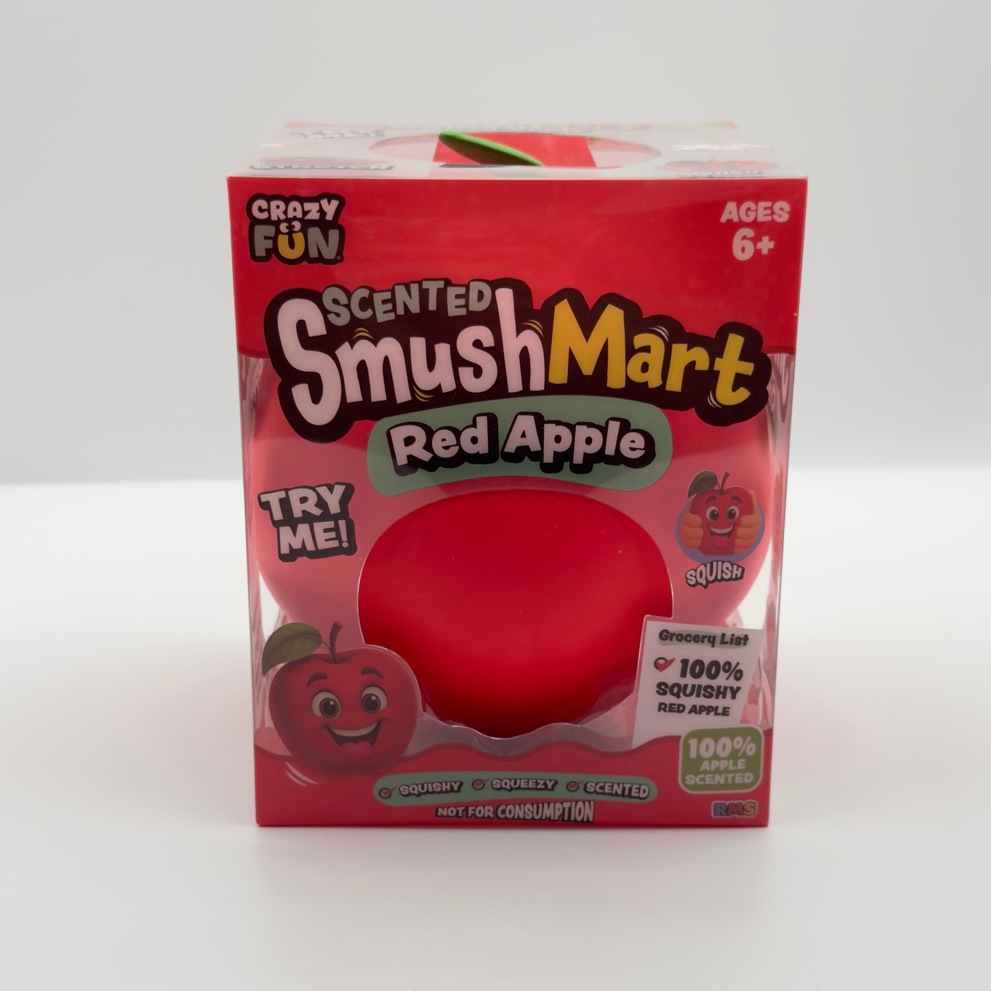 SmushMart Scented Red Apple Jumbo Sized Squishy Toy