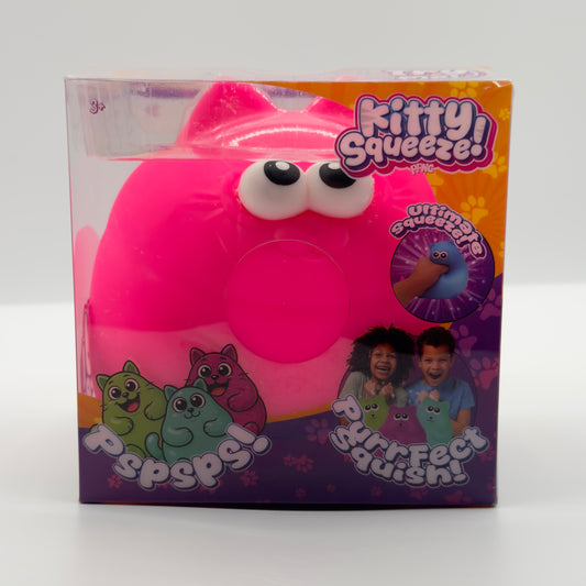 Kitty Squeeze Pink Jumbo Sized Kitty Cat Squishy
