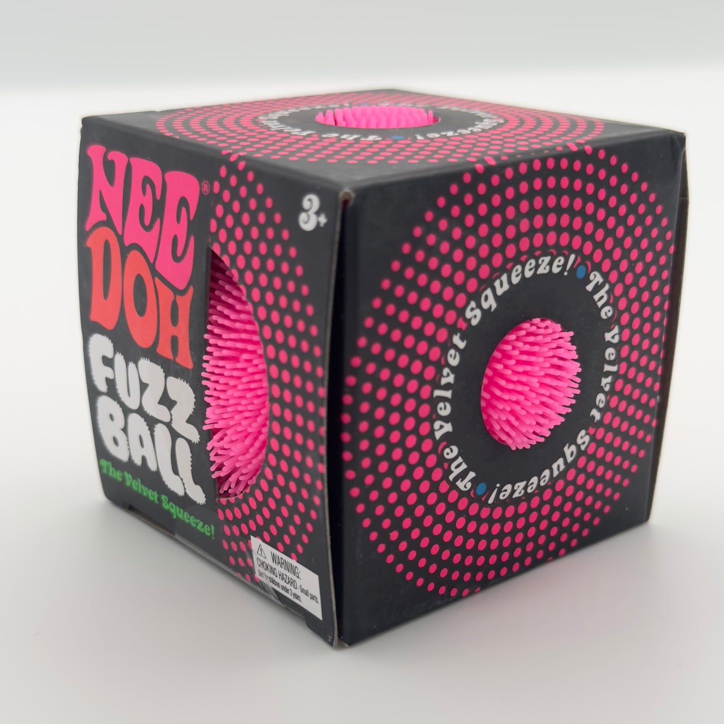Needoh Fuzz Ball “The Velvet Squeeze!” Pink Version