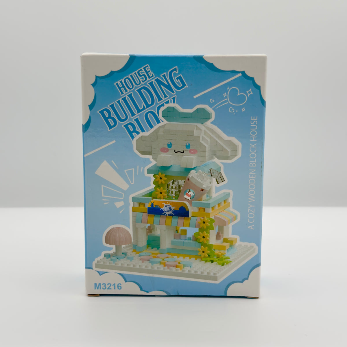 Mini Cute Cinnamon Roll Store House Building Blocks