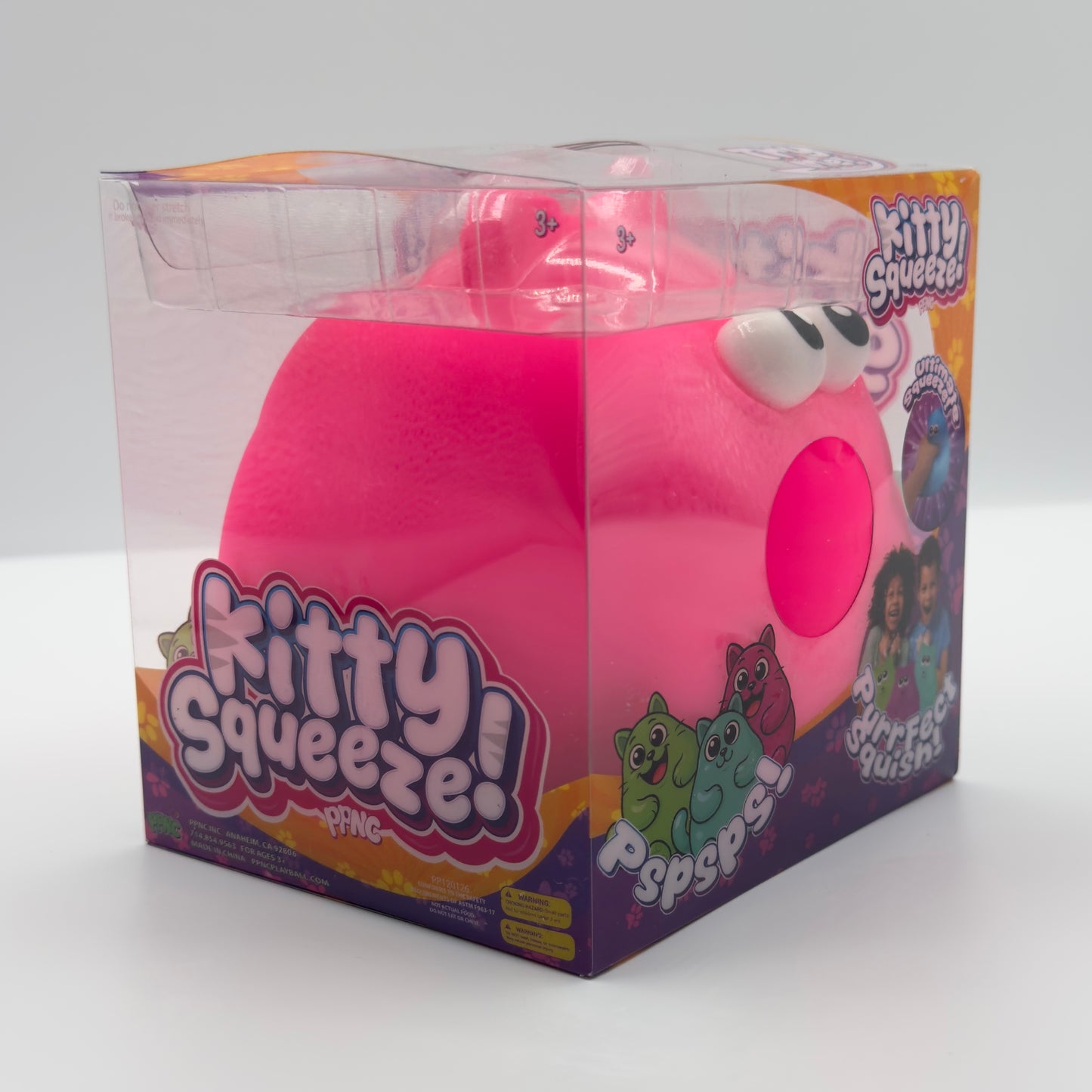 Kitty Squeeze Pink Jumbo Sized Kitty Cat Squishy