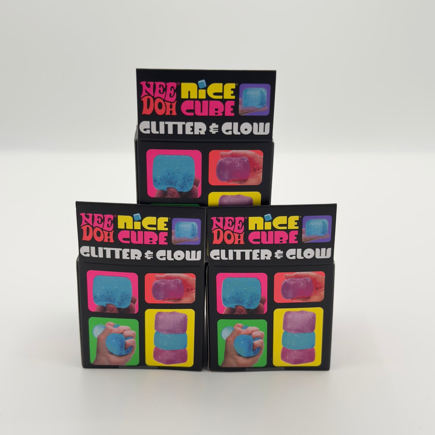 Needoh Glitter & Glow Nice Cubes