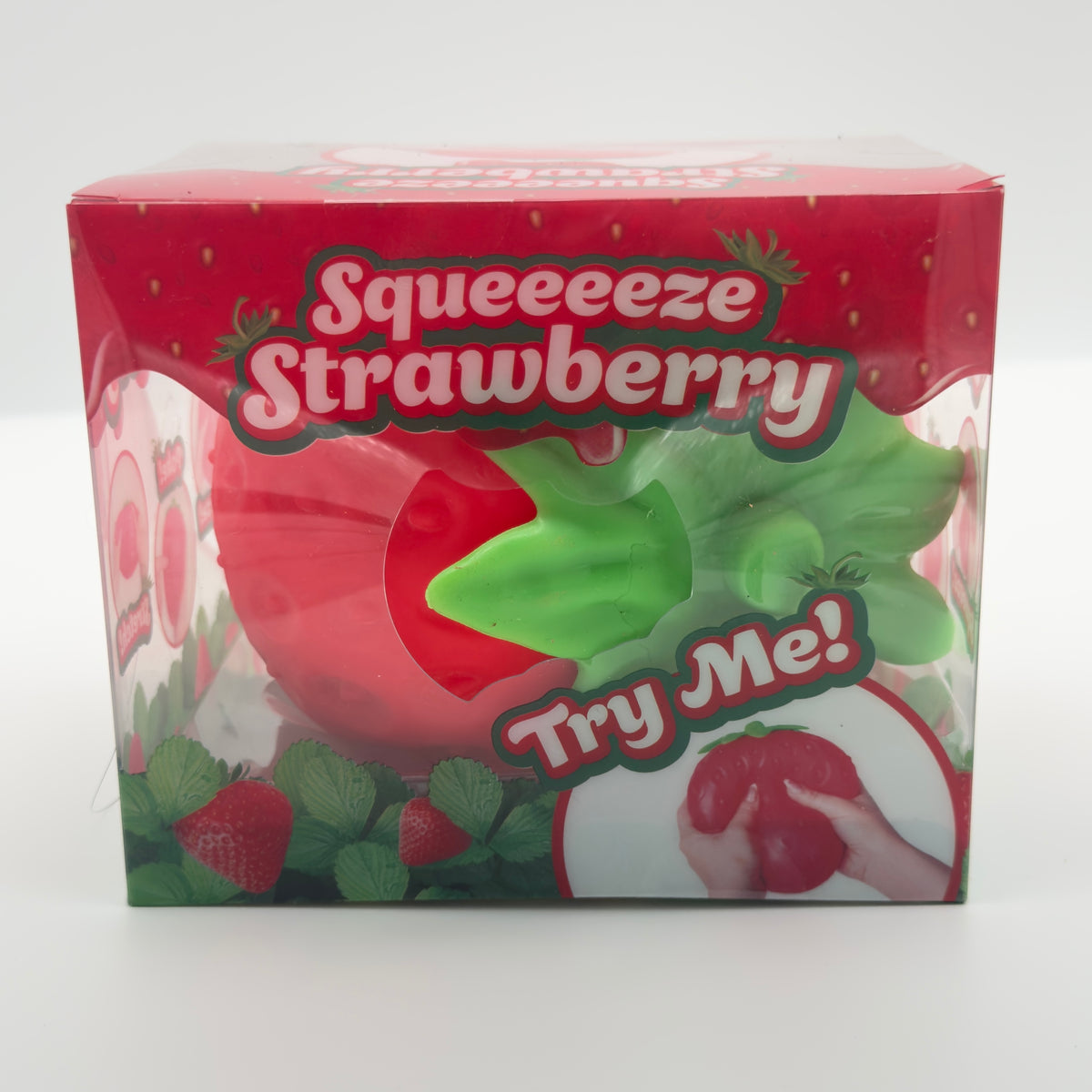 Squeeeze Strawberry Jumbo Squishy Fruit