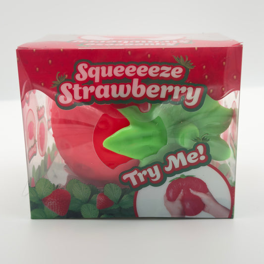 Squeeeze Strawberry Jumbo Squishy Fruit