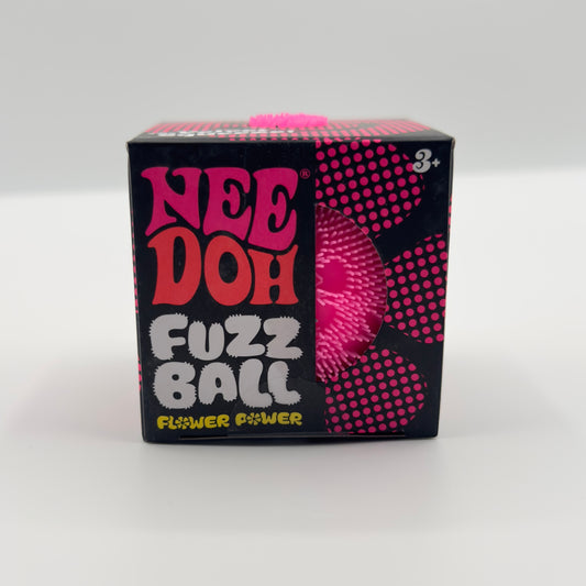 Needoh Fuzz Ball Flower Power Pink Version