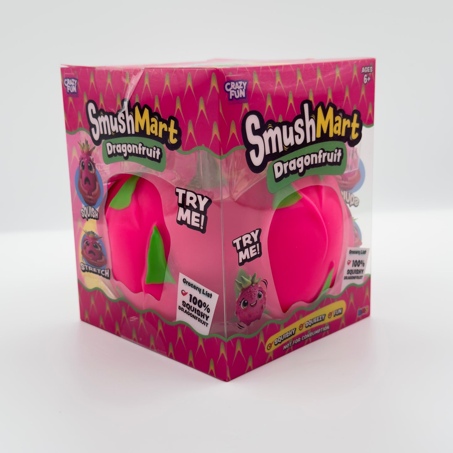 SmushMart Dragonfruit Jumbo Sized Pink Squishy Toy