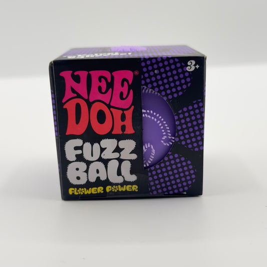 Needoh Fuzz Ball Flower Power Purple Version