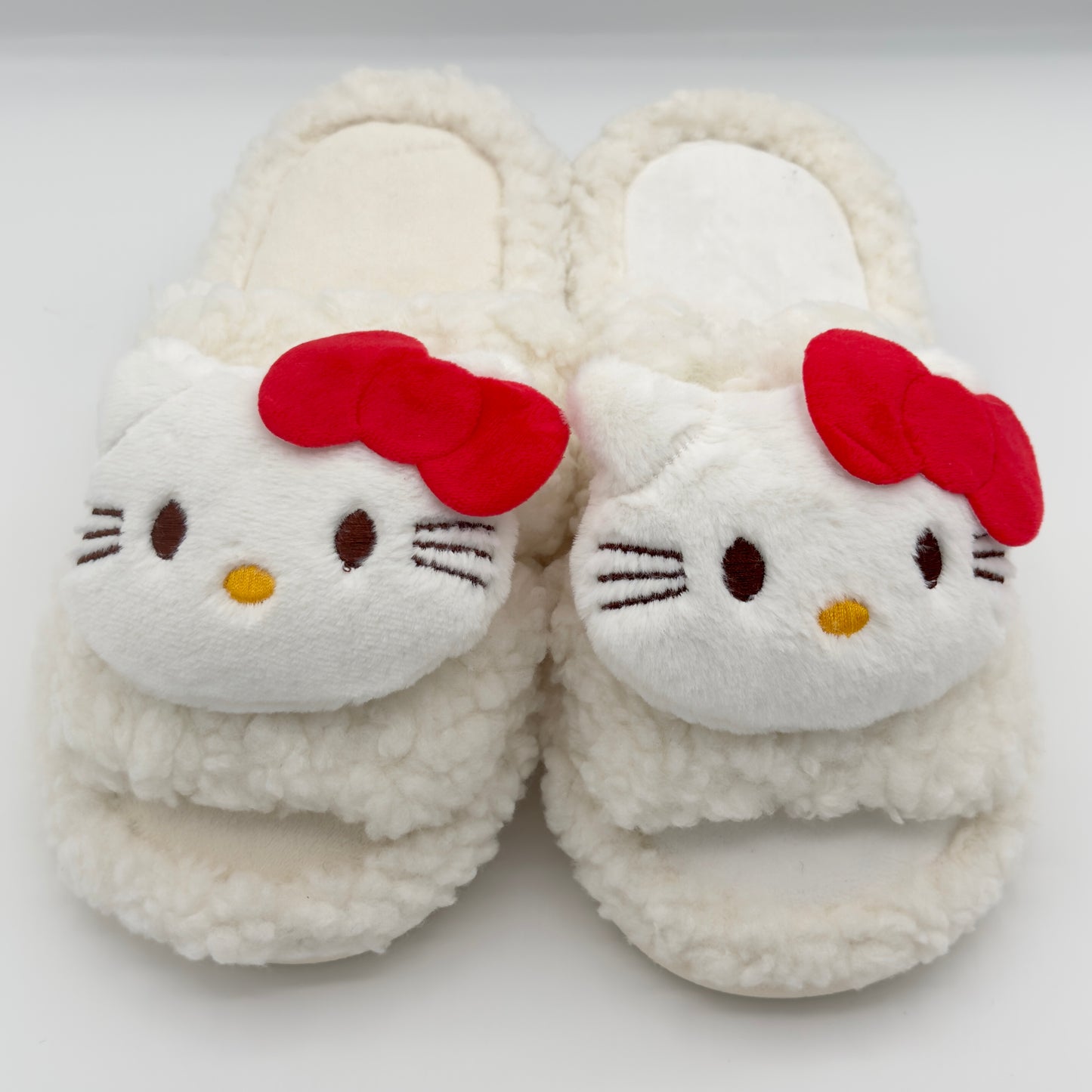 Hello Kitty White Cute Warm Fluffy Slippers