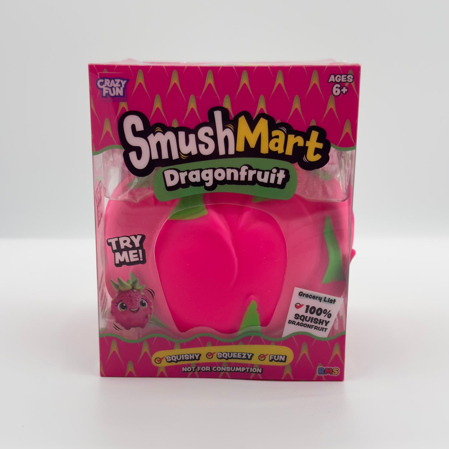 SmushMart Dragonfruit Jumbo Sized Pink Squishy Toy
