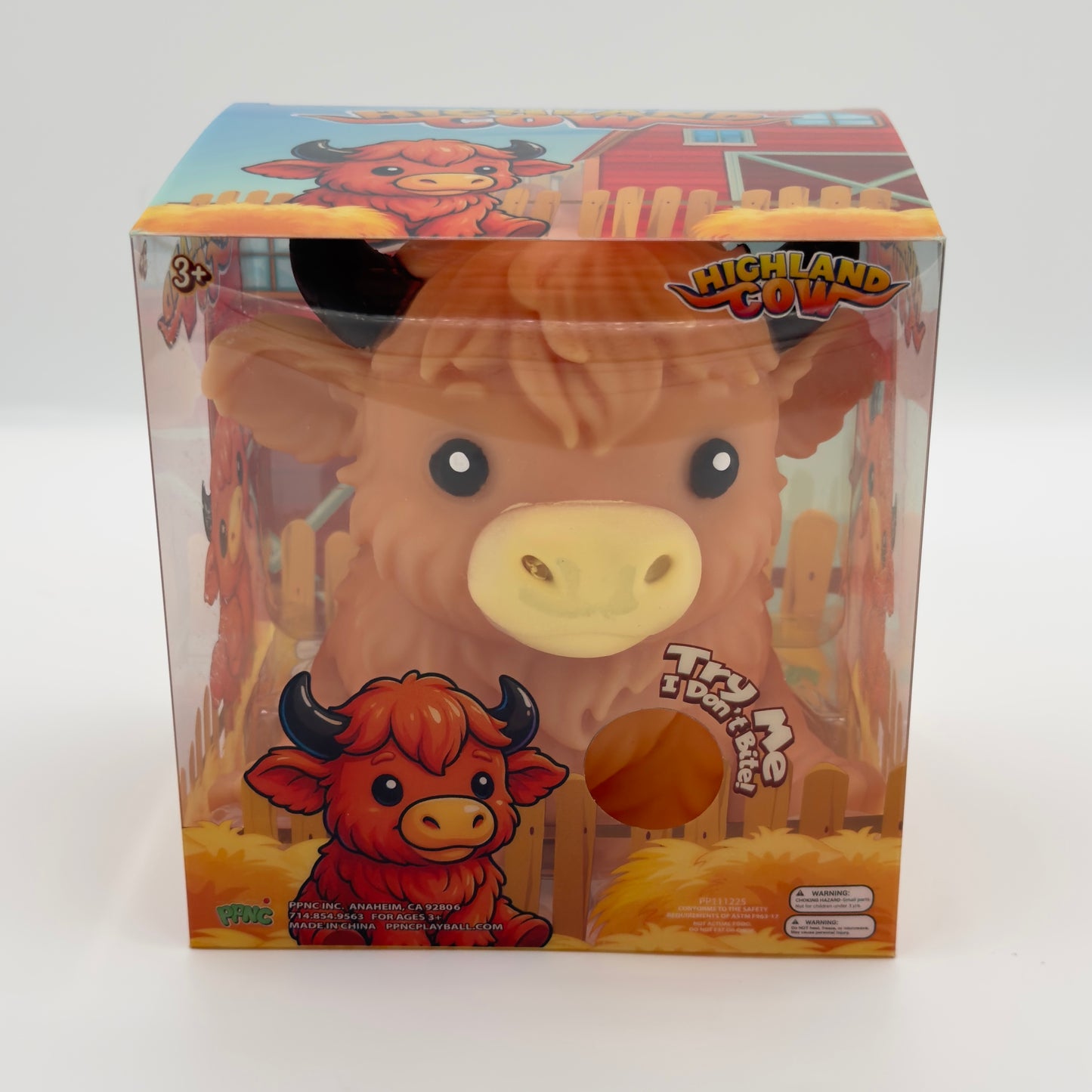Highland Cow Jumbo Sized Cute Cow Squishy Toy
