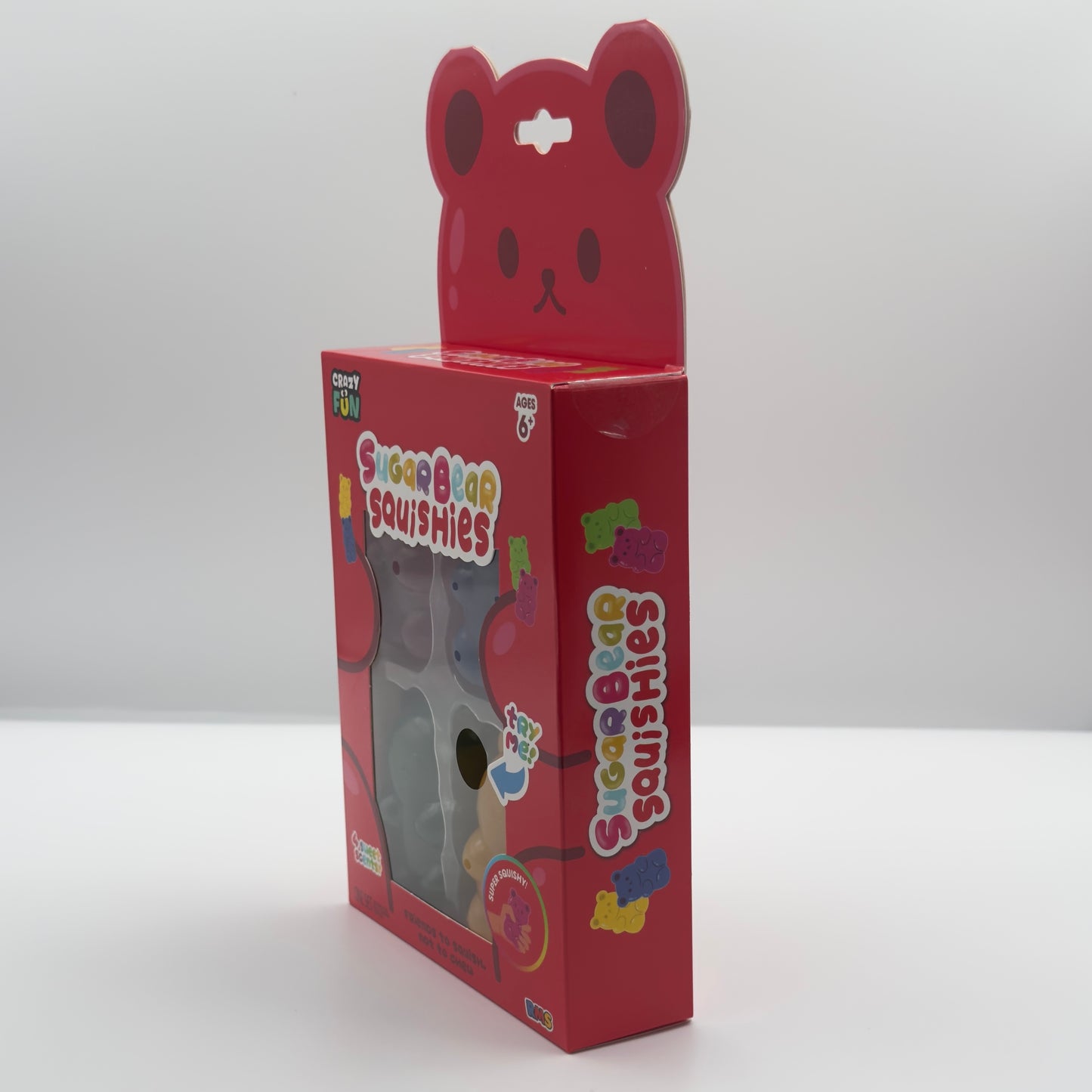 Crazy Fun Sugar Bear Squishies 4-Pack Mini Squishy Bear Cute Toys
