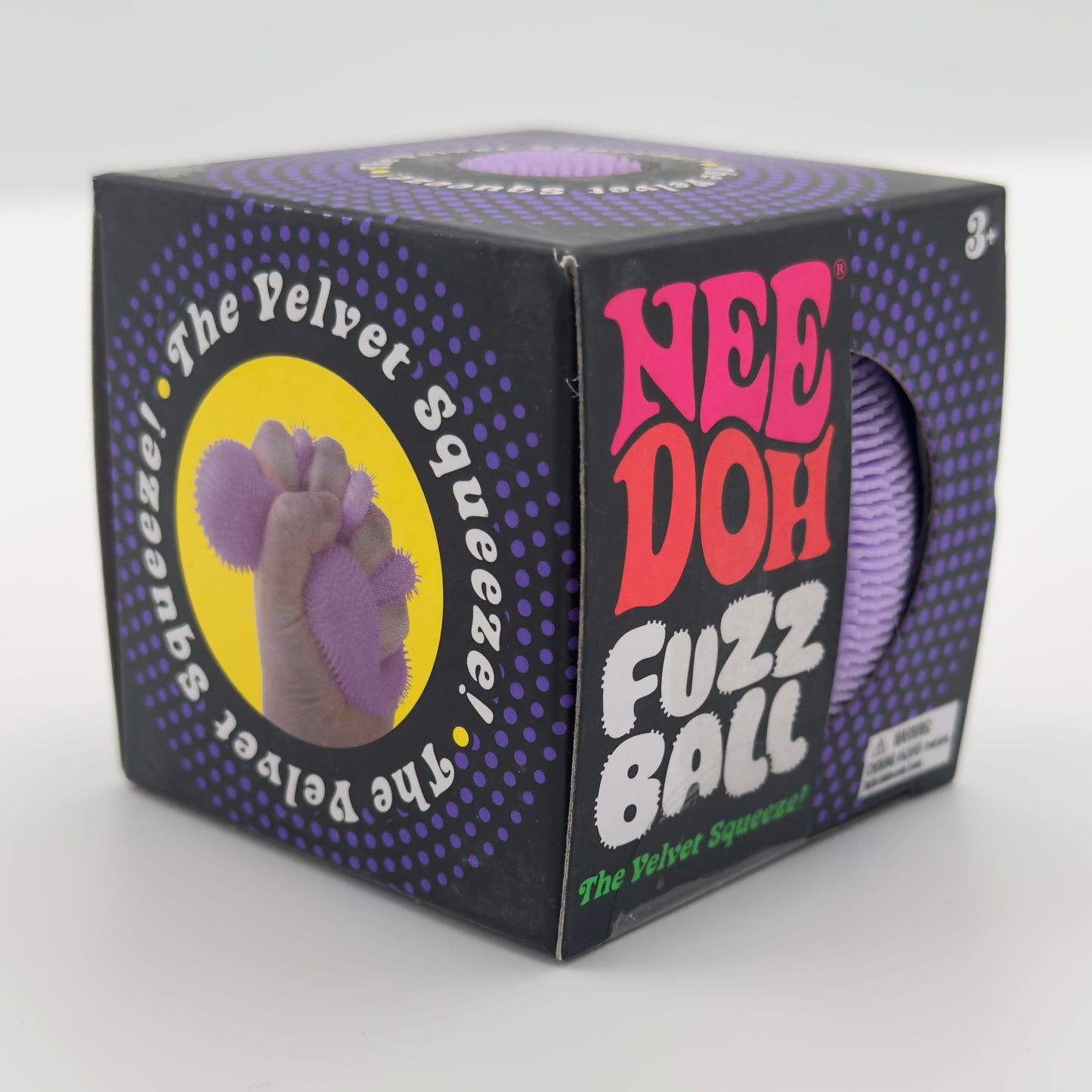 Needoh Fuzz Ball “The Velvet Squeeze!” Purple Version